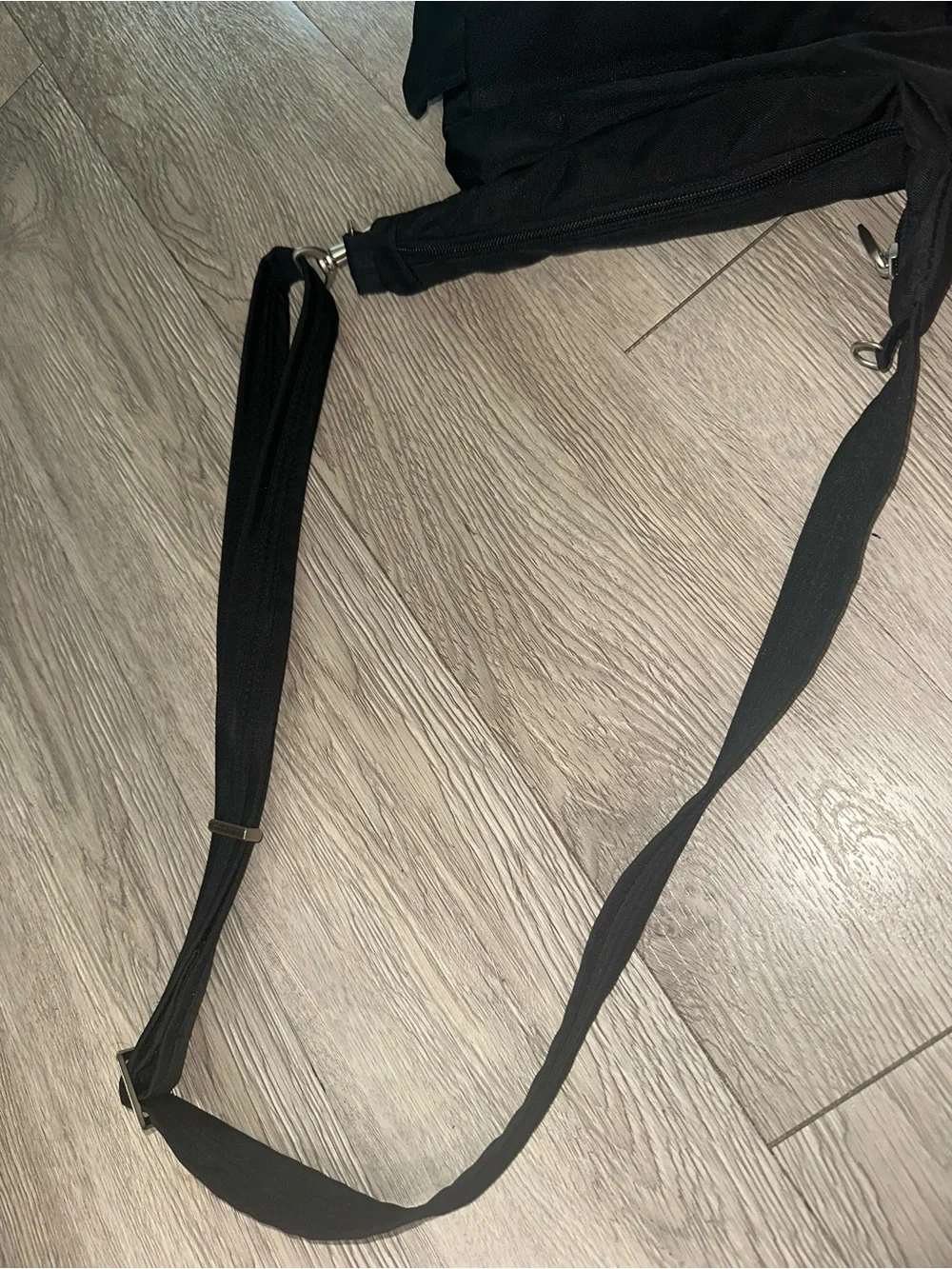 Travelon Midnight Black Anti-Theft Classic Messenger Crossbody Bag Purse